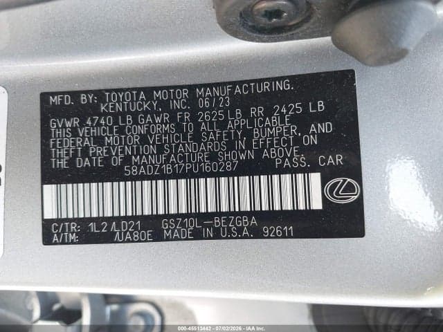 2023 LEXUS ES 350 9
