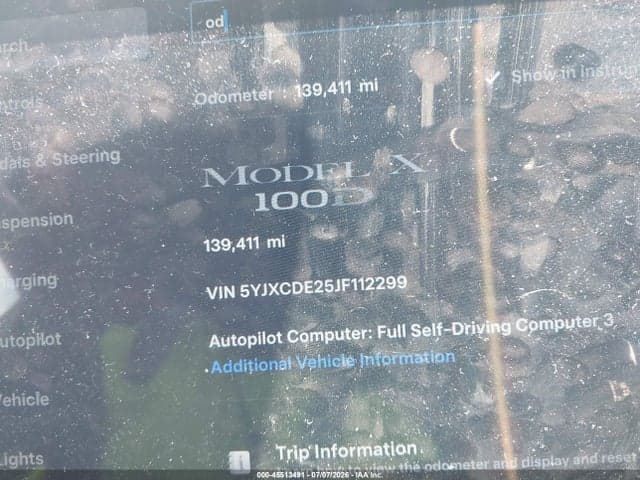 2018 TESLA MODEL X 100D/75D/P100D 16