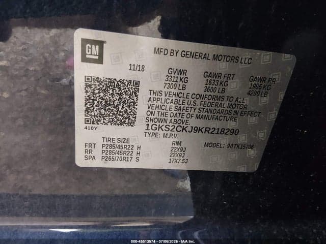 2019 GMC YUKON DENALI 9