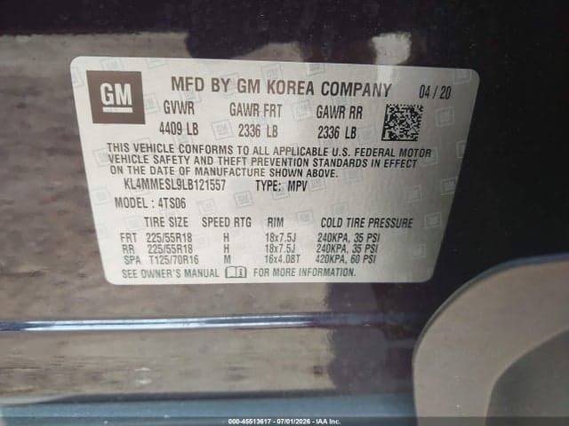 2020 BUICK ENCORE GX AWD SELECT 9