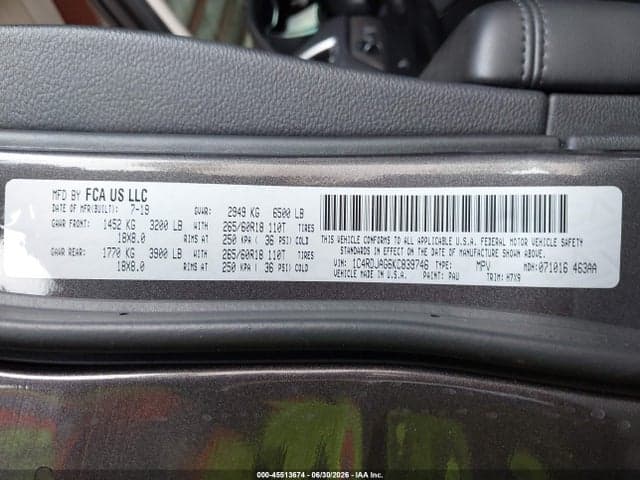 2019 DODGE DURANGO SXT AWD 9