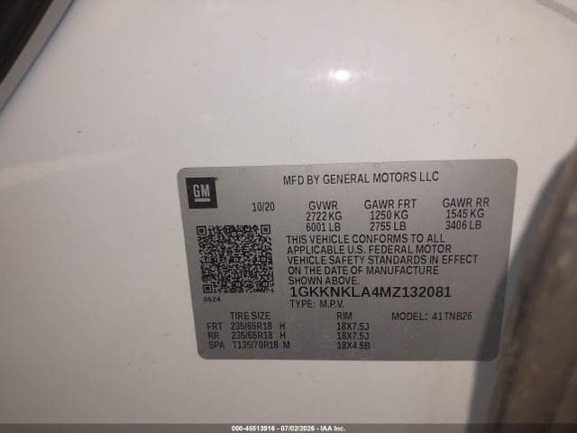 2021 GMC ACADIA FWD SLE 9