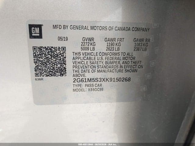 2019 CADILLAC XTS LUXURY 9