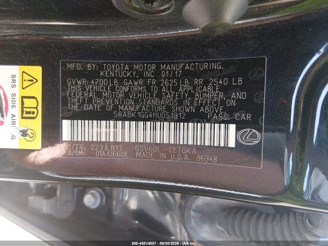 2017 LEXUS ES 350 9