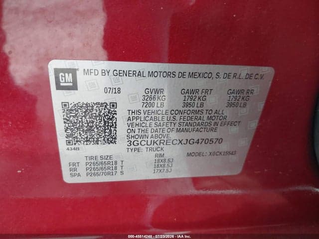 2018 CHEVROLET SILVERADO 1500 2LT 9