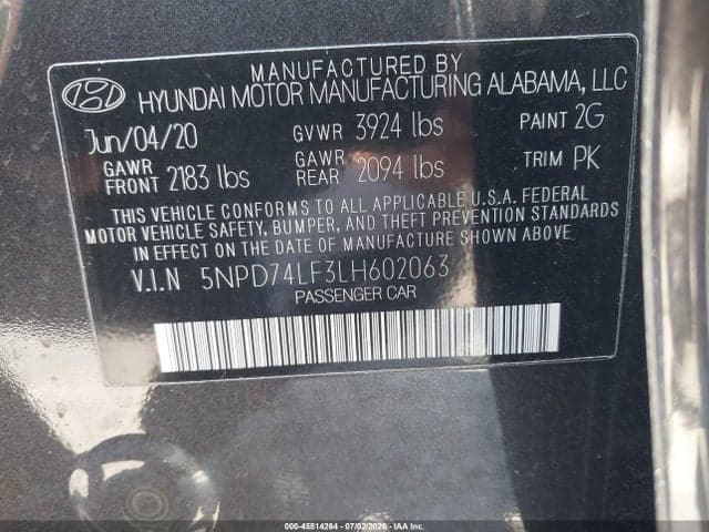 2020 HYUNDAI ELANTRA SE 9