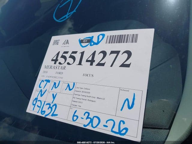 2018 FORD FOCUS SEL 7