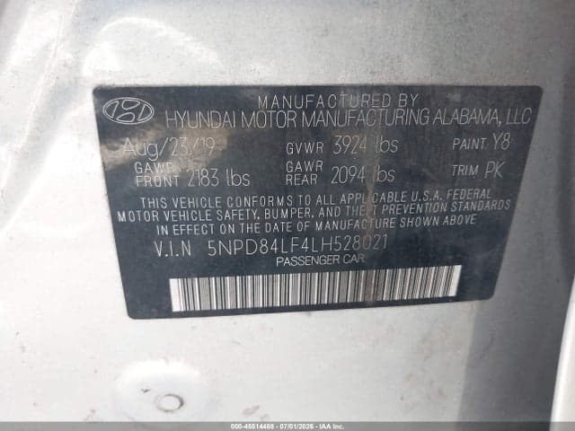 2020 HYUNDAI ELANTRA SEL 9