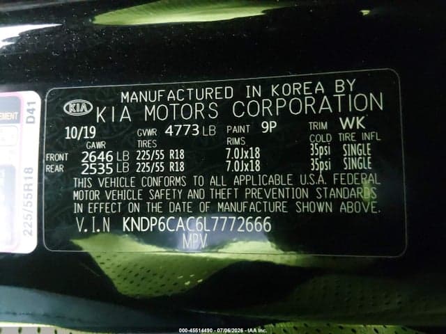 2020 KIA SPORTAGE S 9