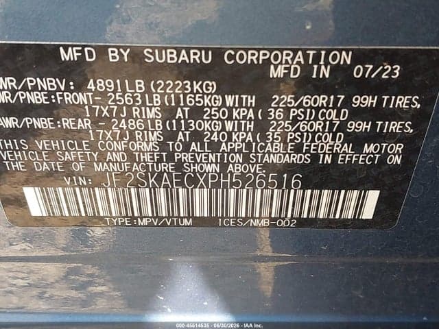 2023 SUBARU FORESTER PREMIUM 9