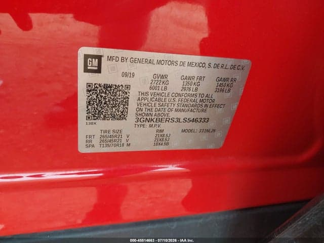 2020 CHEVROLET BLAZER FWD RS 9