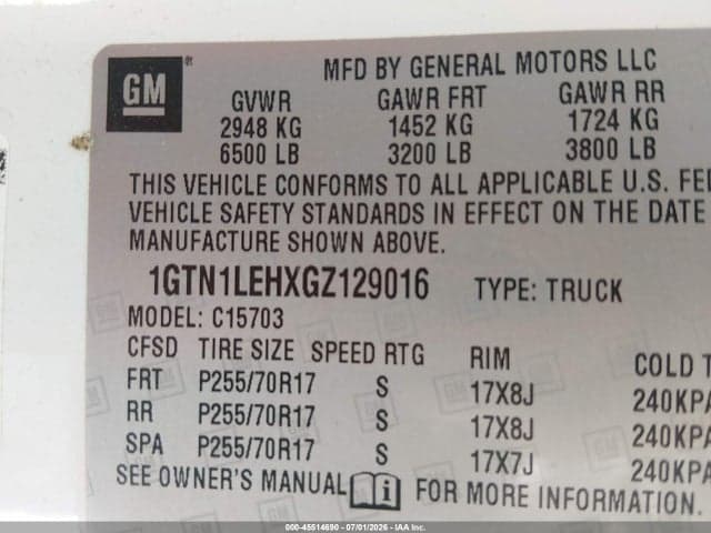 2016 GMC SIERRA 1500 9