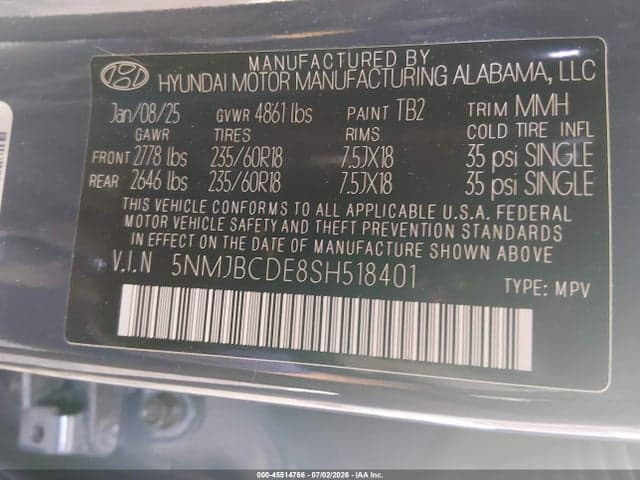 2025 HYUNDAI TUCSON SEL 9
