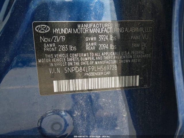 2020 HYUNDAI ELANTRA SEL 9
