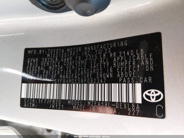 2024 TOYOTA COROLLA LE 9