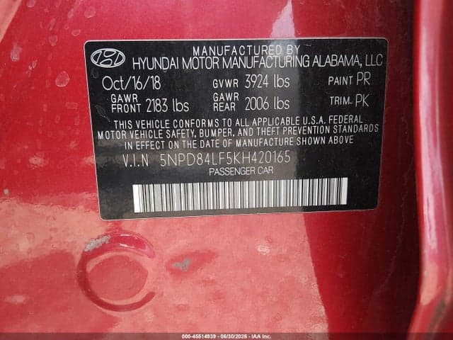 2019 HYUNDAI ELANTRA SEL 9