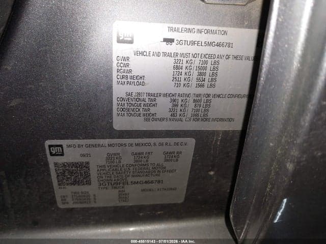 2021 GMC SIERRA 1500 4WD SHORT BOX DENALI 9