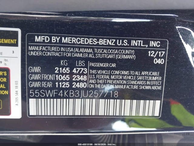 2018 MERCEDES-BENZ C 300 4MATIC 9