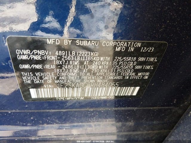 2024 SUBARU FORESTER SPORT 9