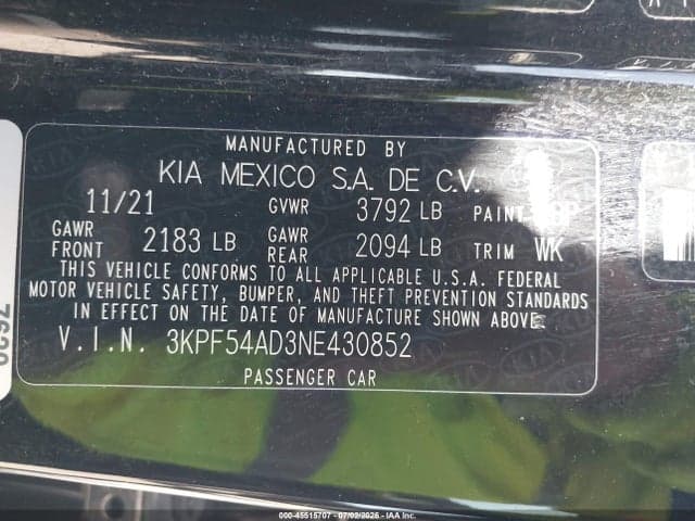 2022 KIA FORTE GT-LINE 9