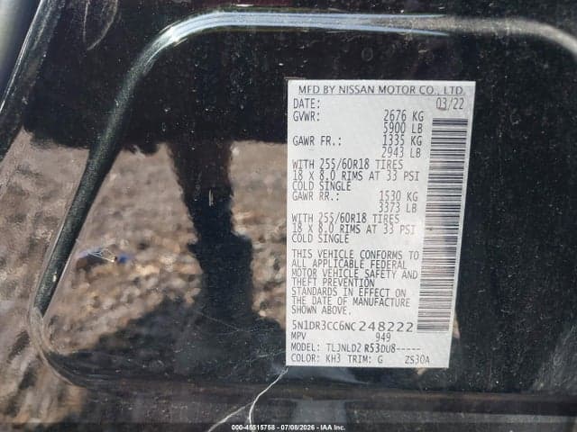 2022 NISSAN PATHFINDER SL 4WD 9