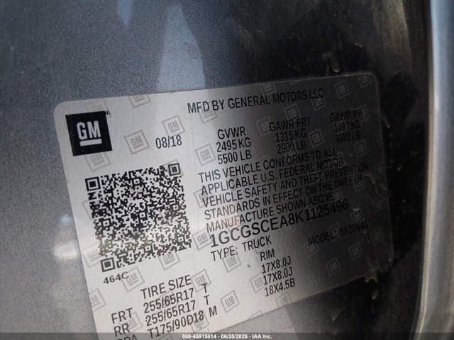 2019 CHEVROLET COLORADO LT 9