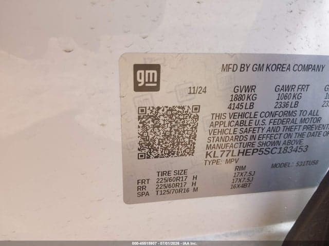 2025 CHEVROLET TRAX FWD LT 9