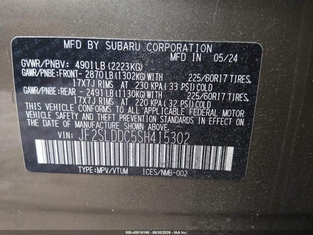 2025 SUBARU FORESTER PREMIUM 9