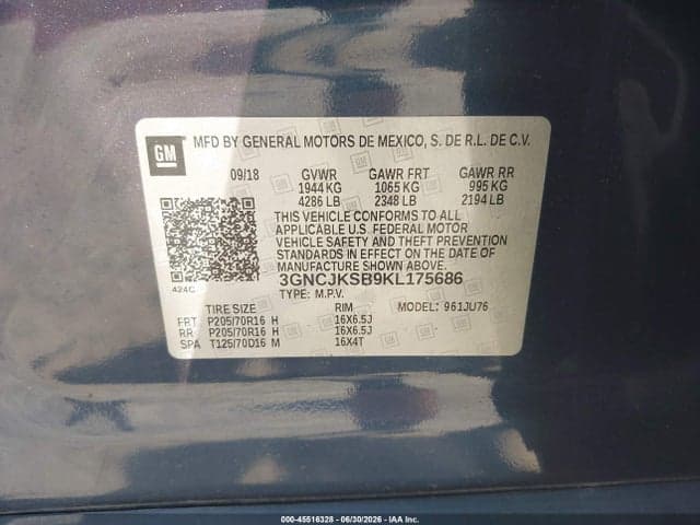2019 CHEVROLET TRAX LS 9