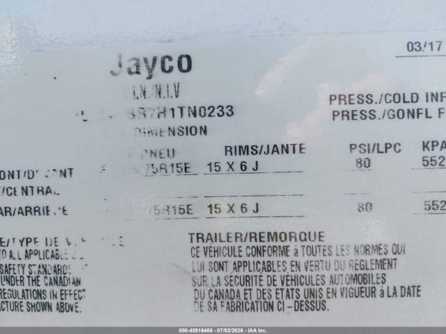 2017 JAYCO CAMPER 12