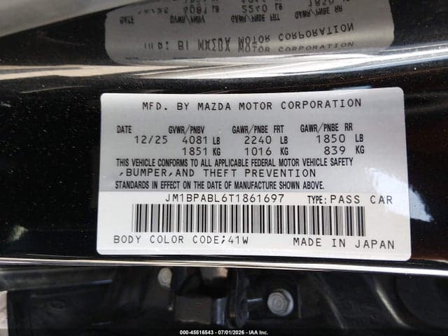 2026 MAZDA MAZDA3 2.5 S SELECT SPORT 9
