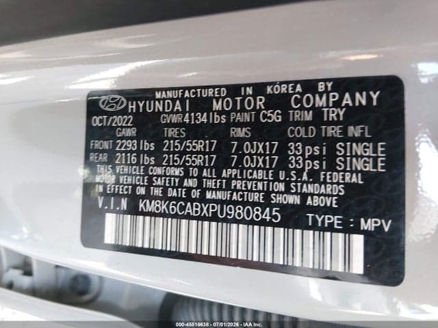 2023 HYUNDAI KONA SEL 9