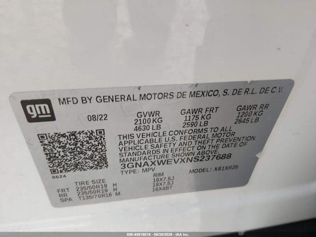 2022 CHEVROLET EQUINOX AWD RS 9