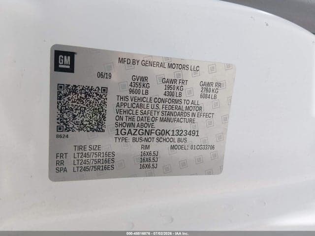 2019 CHEVROLET EXPRESS 3500 LS 9