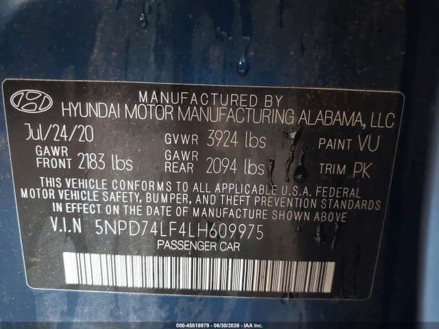 2020 HYUNDAI ELANTRA SE 9