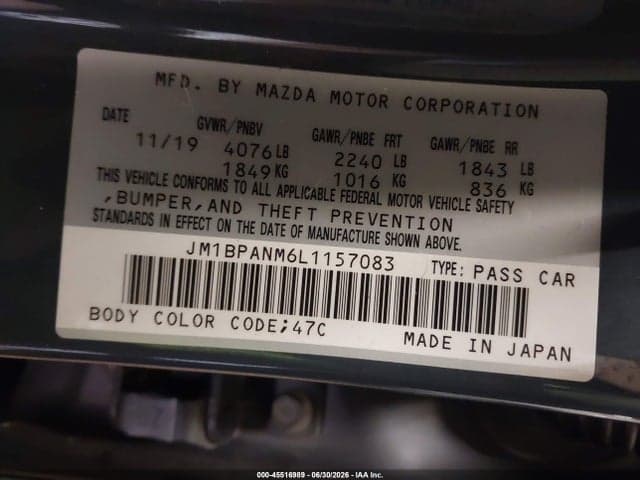 2020 MAZDA MAZDA3 PREMIUM PACKAGE 9