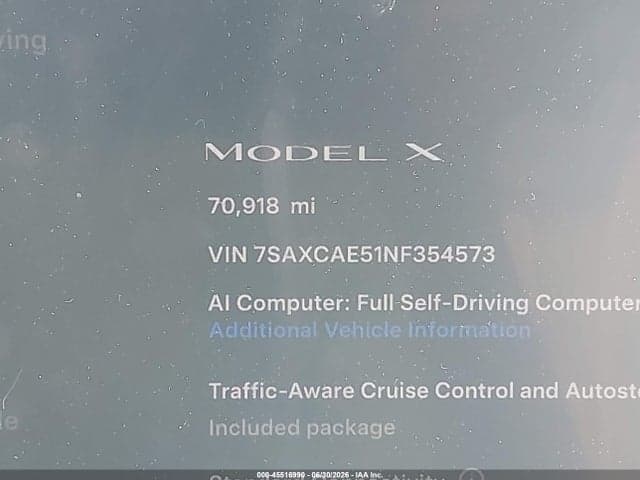 2022 TESLA MODEL X DUAL MOTOR ALL-WHEEL DRIVE 15