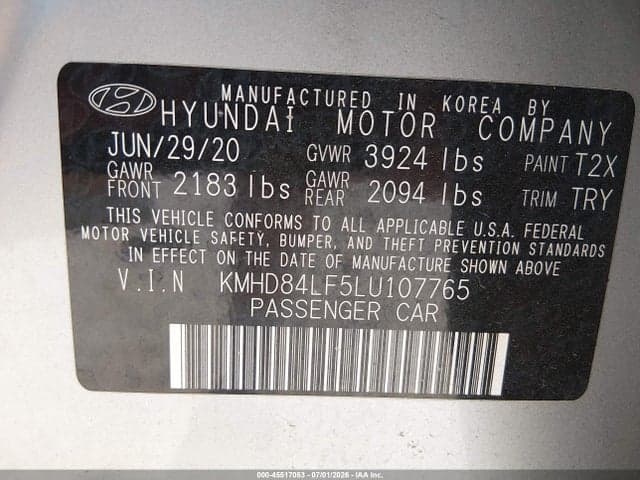 2020 HYUNDAI ELANTRA SEL 9