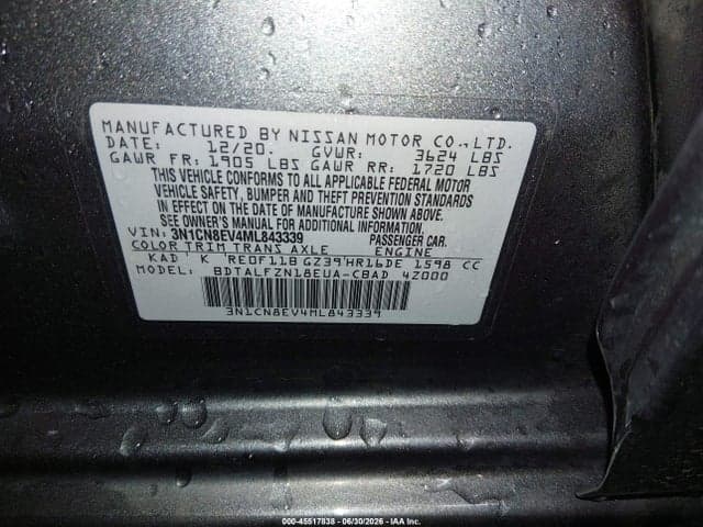 2021 NISSAN VERSA SV XTRONIC CVT 9