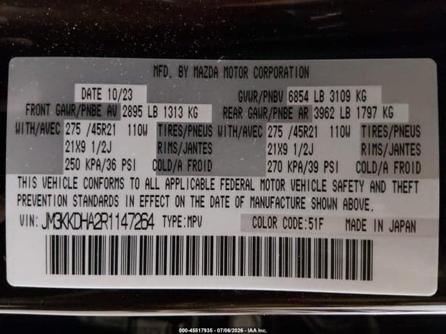 2024 MAZDA CX-90 PHEV PREMIUM 9