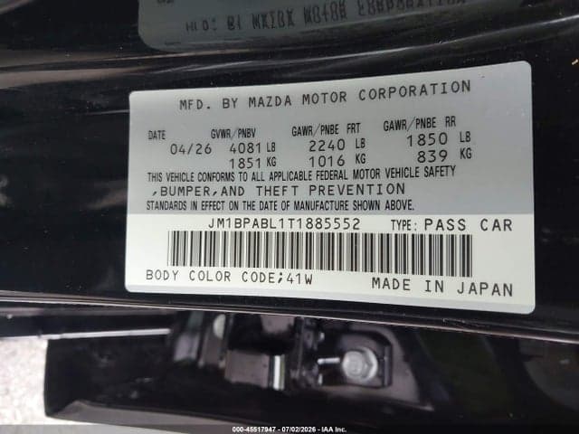 2026 MAZDA MAZDA3 2.5 S SELECT SPORT 9