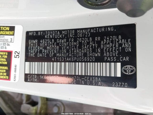 2023 TOYOTA CAMRY SE HYBRID 9