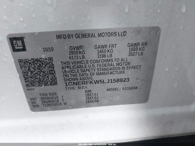 2020 CHEVROLET TRAVERSE FWD LS 9