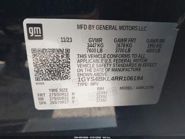 2024 CADILLAC ESCALADE 4WD PREMIUM LUXURY 9