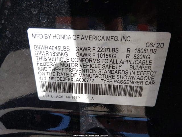 2020 ACURA ILX PREMIUM A-SPEC PACKAGES/TECHNOLOGY A-SPEC PACKAGES 9