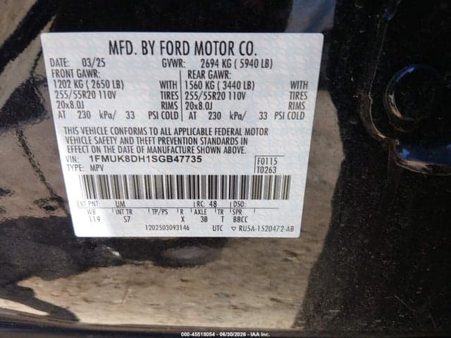 2025 FORD EXPLORER ACTIVE 9