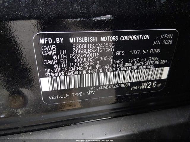 2026 MITSUBISHI OUTLANDER ES 2.5 S-AWC 9