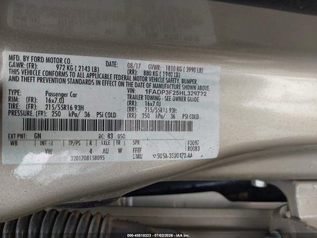 2017 FORD FOCUS SE 9