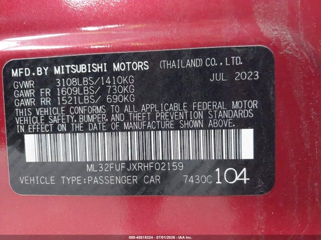 2024 MITSUBISHI MIRAGE G4 BLACK EDITION 9
