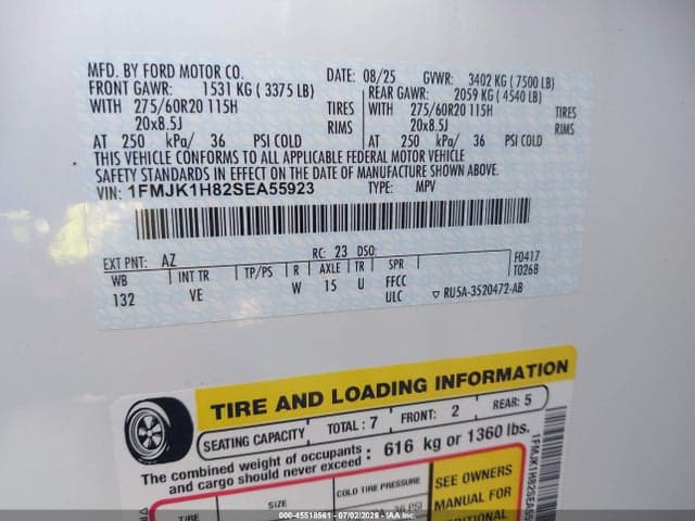 2025 FORD EXPEDITION ACTIVE MAX 9